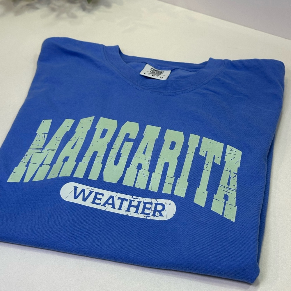 Comfort Colors Margarita WeatherTee, Size L & XL, Mystic Blue Color, never used